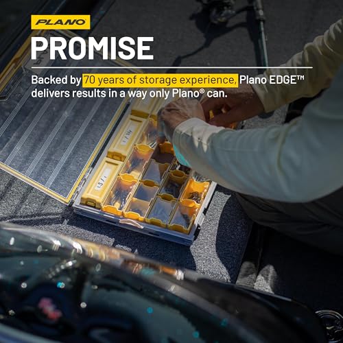 Plano Edge Terminal Medium Hook Retainer Box, Yellow, 2-Pack, Includes Hook Retainer Tackle Tray, Fishing Storage - size: Medium, style: Terminal Medium Hook Retainer