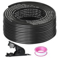 1/2" OD x 100FT DOT Air Line Black SAE J 844 PA12 Nylon Air Brake Tubing with Cutter and Teflon Tape, Pneumatic Nylon Air Line Hose for Semi Truck Trailer Air Brake System & Fluid Transfer - size: 100FT-1/2"OD