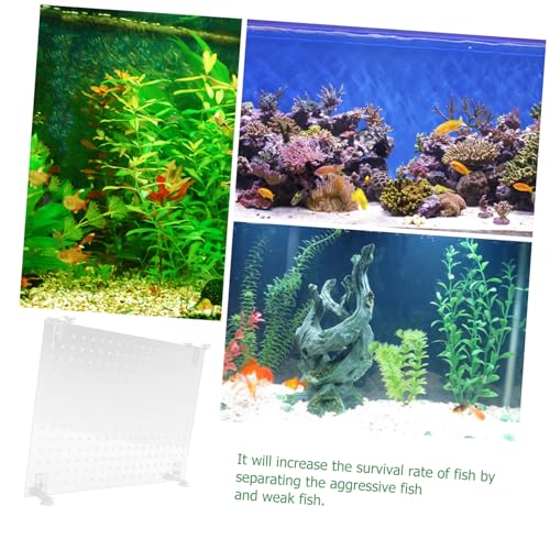 HANABASS 1set Acrylic Aquarium Divider Board Fish Tank Isolation Plate for Breeding Species Separation Safe Design