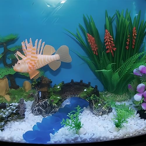 1pcs Fish Tank Artificial Bridge Resin Landscape Decoration Bridge Aquarium Equipment Accessories Ornament Cave Aquatic Pet Fish