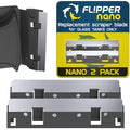 Flipper Nano Aquarium Algae Scraper for Fish Tank Cleaning Kits – Stainless Steel Replacement Blades for Glass Tanks – Aquarium Cleaner Blades, 2 Pack - style: Nano