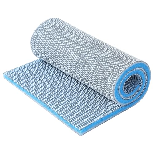 AQUANEAT Aquarium Filter Sponge 8-Layer Filter Media Pad, Cut-to-Size Foam Floss for Fish Tank Sump Pond (28" x 11" x 0.6") - size: 28" x 11" x 0.6"