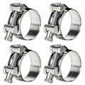 T-Bolt Hose Clamps 304 Stainless Steel (29-31mm 4-Pack) - Heavy Duty Adjustable Clamp for Automotive, Plumbing & Industrial Pipes - Corrosion Resistant, Secure Seal - size: 29-31mm 4 Pack