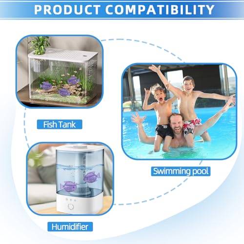 Humidifier Cleaner 6 Pack,Humidifiers Fish Tanks Cleaner,Warm&Cool Most Humidifiers and Fish Tank,Purifier Water (Purple) - color: Purple
