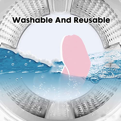 Toilet Tank Lid Cover, Bathroom Stretch Washable Spandex Toilet Tank Protector Cover with Elastic Bottom, Pink - color: Pink