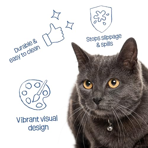 Park Life Designs Oscar Cat Dish - Ceramic Cat Shaped Food and Water Bowl (Black) | Stylish Feeding Bowl, 6 oz Capacity | Lead-Free & Food-Safe | Easy-Clean, Dishwasher Safe - color: Black