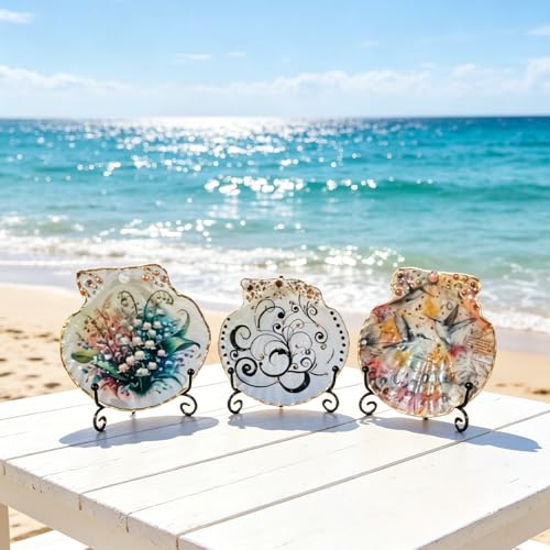 HappyFiller 30 PCs 2-3 Inch White Natural Scallop Seashells Bulk Decorative Sea Shells for DIY Painting Projects,Coastal Crafts,Beach Theme Decor,Wedding Centerpieces,Home Decorations,Vase Fillers - color: White/Mid