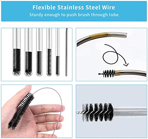 Utoolmart Steel Wire Cleaning Brush - Spiral Power Cleaner, 0.8 x 12 inch, 2-pack - color: 2pcs, size: 2cm