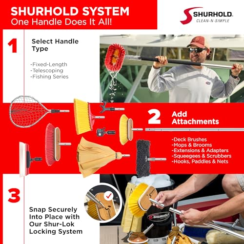 Shurhold 1825 Shrimp and Shad Dip Net Durable Fishing Net with Strong Handle for Bait and Small Fish - 17" x 20" x 30"