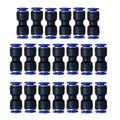 10mm OD Pneumatic quick Connector Push to Connect fittings Straight Union/Coupler (Pack of 20) - size: 0.394", style: Straight Union