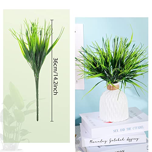 16 Bundles Artificial Hanging Plants Artificial Succulents Fake String of Pearls Fake Ivy Vine Greenery Boxwood Stems Fake Boxwood Shrubs Greenery Shrubs Boston Fern Plants for Indoor Outdoor Decor