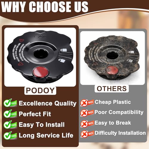 Podoy 119367 Reusable Coffee Filter Cover Lid Compatible with Keurig My K-Cup 2.0 Series K200 K250 K300 K350 K400 K450 K460 K475 K500 K550 K560 K575 Brewers (3 Pack)