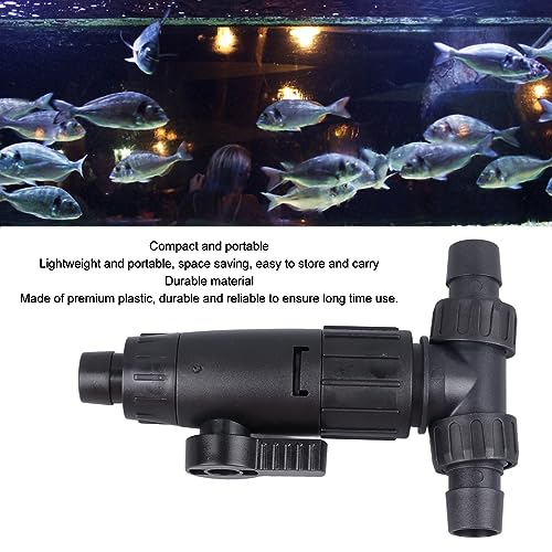 Aquarium Water Control Valve 3-Way Adjustable for 12mm 16mm Fish Tank Hose Connector Water Change System 3 Position Settings Reduces Water Waste During Tank Maintenance