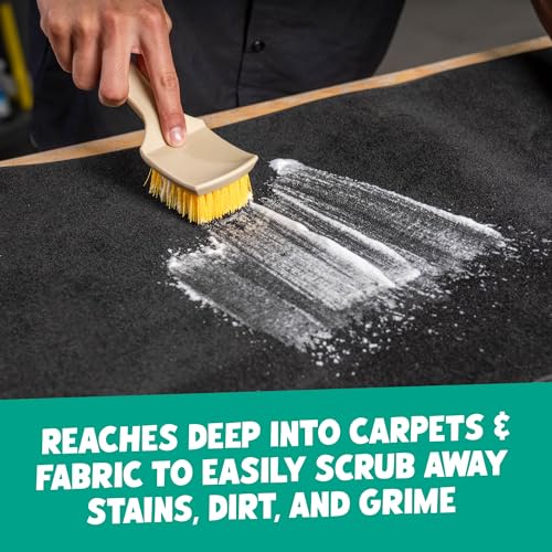 Chemical Guys Induro 7 Heavy Duty Interior Carpet & Upholstery Detailing Brush – Durable Bristles, Car Carpet Brush for Deep Cleaning Fabric, Mats & Seats, Ergonomic Grip for Comfort and Control - size: 1 Pack