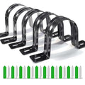 Dust Collection Hose and Pipe Holder Adjustable Hangers Bracket, Don’t Broken Like Plastic After Long Time, Durable Spray Iron, 5 PCS (Black, 2-1/2 Inch) - color: Black, size: 2-1/2 Inch