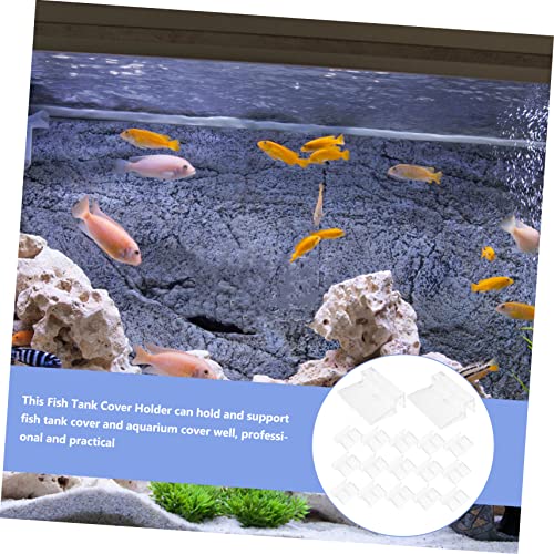 16pcs Aquarium Lid Holders Acrylic Fish Tank Cover Racks for Tanks Sturdy Support Brackets for Aquarium Use Easy Installation and Design