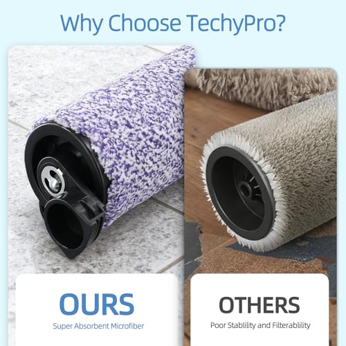 HydroVac Replacement Brush Roller Filter: for Shark WD101 WD201 WD100 WD200 AW201 WD200C WD201C WD101C AW261 WD160 Hydrovac XL 3-in-1 Vacuum Cleaner, Cordless Pro XL Vacuum, Part WDFF1 WDB1