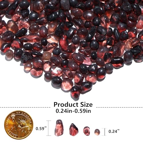 QYGL Sea Glass Stones - Purple Clear Glass Pebbles Gemstones - Perfect for Aquarium Rocks, Fish Tank Gravel, Vase Fillers, DIY Crafts, and Home Decor (0.9LB/14oz) - color: Purple
