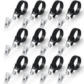Yinkin 12 Pcs Hose Holder Clip Oxygen Tube Clips Entanglement Proof Hose Holder Secure for Uninterrupted Sleep Supplies(Black) - color: Black
