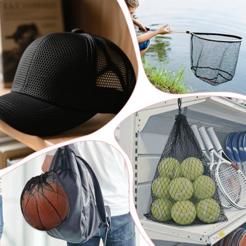 Black Netting Mesh Fabric for Sewing 29.5 X 59 Inch Soft Mesh Netting Fishnet Fabric Slightly Stretchy Weave Net for Sew in Crafts Backpack Pocket Nettings Bag Shopping Bag and Nettings Clothes