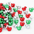 120Pcs Mini Duck Statue Golden Duck Figurines Micro Garden Landscape Dollhouse Cake Decoration Potted Plants DIY Craft Charms for Party Gift(Red Green Silver) - style: 120Pcs Ducks-Red Green Silver