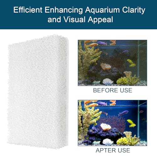8 Pack Betta Diffusion Chamber Pad Replacement Compatible with Fluval Betta Tank Filter, Aquarium Filter Media for Betta Premium Aquarium 2.6 Gallon