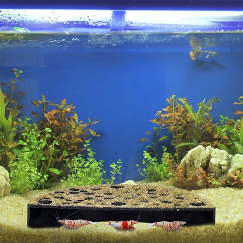 2 Pcs Shrimp Hides for Aquarium Shrimp Hides Hideout Aquarium Cave Fish Tunnel for Fish Tank Accessories Decor(Black)