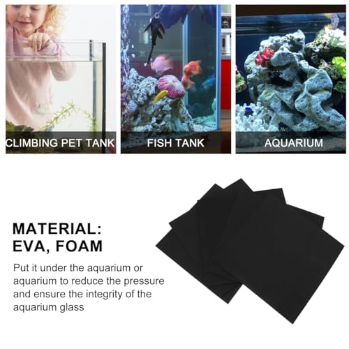 Toddmomy Fish Tank Insulation Pad 11.81 Inch Aquarium Non-Skid Cushion Shock Absorbing Mat for Stable Leveling and Heat Preservation
