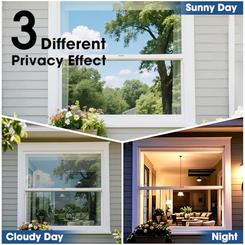 Coavas One Way Privacy Window Film, Sun Blocking Reflective Window Film See Out Not in, Heat Control Window Tint for Home, Anti UV Static Cling for Windows Office Door (Green, 17.5 Inch X 9.8 Feet) - color: Green-silver, size: 17.5 x 118 Inch