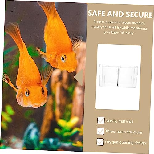 BESPORTBLE Fish Tank Breeder Box Aquarium Fish Breeder Hatching Box Oxygen Opening Isolation