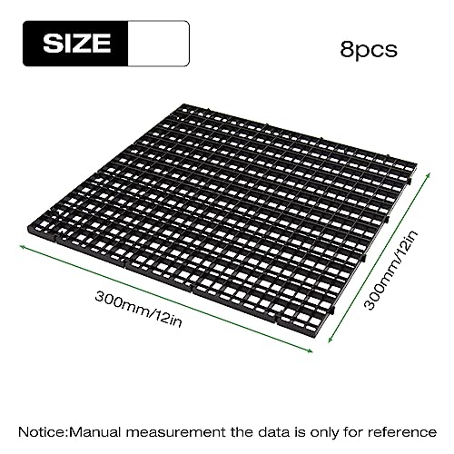 Hoypeyfiy 8 Pieces Fish Tank Divider with Sucker Clips 30x30cm/11.8x11.8“ Aquarium Filter Bottom Divider Partition Separator