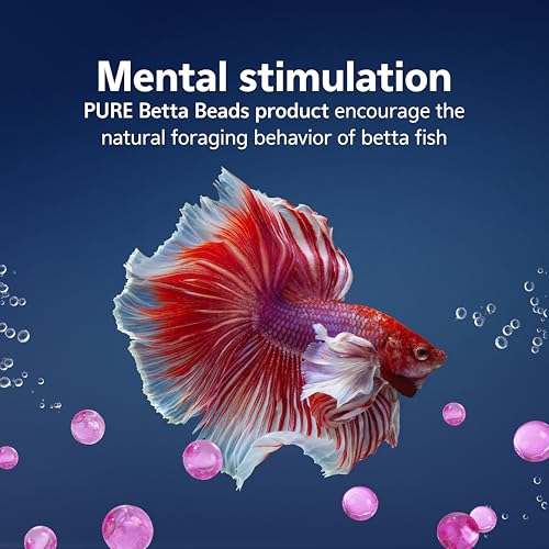 Aqueon PURE Betta Beads, Water Care for Unfiltered Aquariums, Maintains Clear Water and Helps Breakdown Organic Sludge, Pink - color: Pink, size: One Pouch