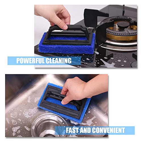 Large Area Fish Tank Cleaning Brushes, 2 Pcs, Aquarium Glass Algae Scrapers, 2 Pcs Kitchen Dishwasher Sponges