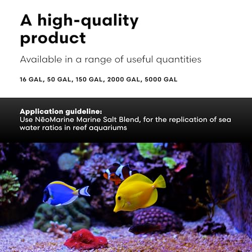 Brightwell Aquatics - NeoMarine Marine Salt Blend for Reef Aquarium - Fish Tank Starter Aquarium Salt - Aquarium Water Treatments, 150-GAL - size: 150-GAL