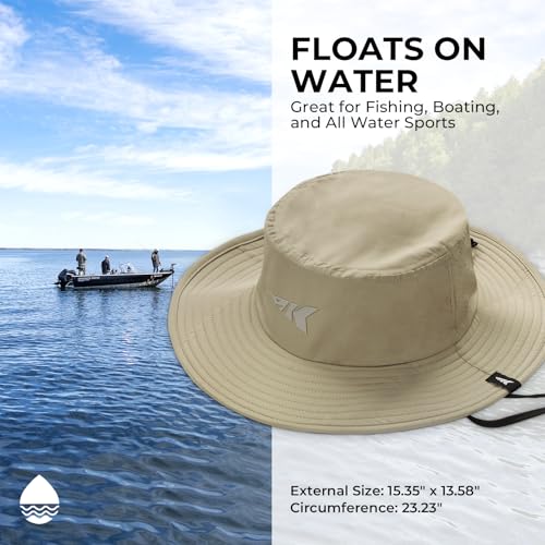 KastKing Sol Armis UPF 50 Boonie Hat - Sun Protection Hat, Fishing Hat, Beach & Hiking Hat, Paddling - color: Q: Nomad, size: Laser-vented Design
