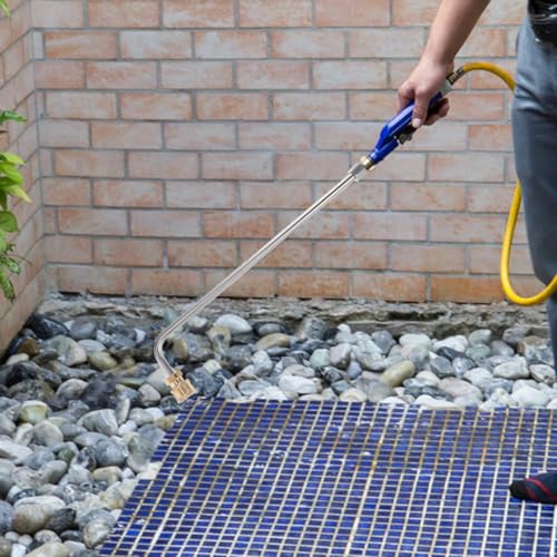 VANZACK 90 Degree Curving High Pressure Water Gun Spray Lance Extension Bar 1/4 Quick Connect Replacement Wand for Car Wash Home Cleaning Agricultural Irrigation