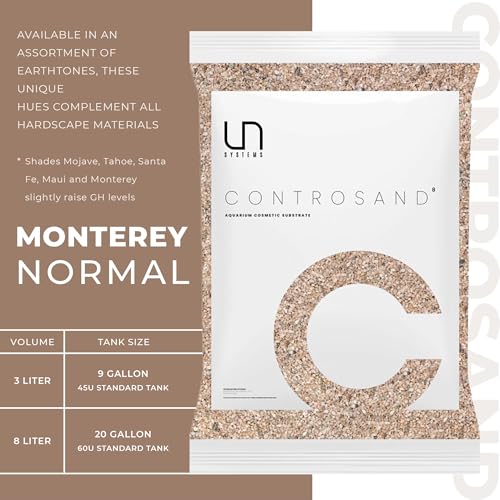 Ultum Nature Systems Controsand Monterey Aquarium Gravel (8L) - Small Pebbles for Fish Tank - Planted Aquarium Rocks - Fish Tank Substrate - Aquarium Pebbles - Versatile Fish Tank Stones - size: 8L
