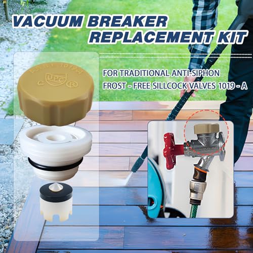 Outdoor Faucets Repair Kit, ASSE 1019-A Water Hose of Home Improvement, ABS Plastic Anti-Siphon Valve Repair for Vacuum Breaker Outside Faucet，1 Pack - style: 1 Pack Anti-Siphon Valve Repair Kit