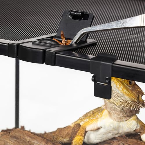 6PCS Aquarium Lid Clips, Adhesive Reptile Terrarium Screen Cover Clips Tank Lid Locks, Secure Buckle Latch for Bearded Dragons, Snakes, Geckos