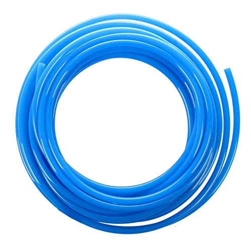 Beduan Pneumatic Tubing Pipe 1/4" OD Blue Air Compressor PU Line Hose Tube for Water Fluid Transfer 12Meter 39.4ft - color: Blue, size: 1/4" OD-39.4ft