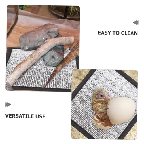 Toddmomy Heating Mat for Reptiles and Small Animals Self Heating Cat Pad with Pearl Cotton Easy to Provides Warmth for Leopard Gecko Hamster and Other Pets - size: 16.00X16.00X0.10CM