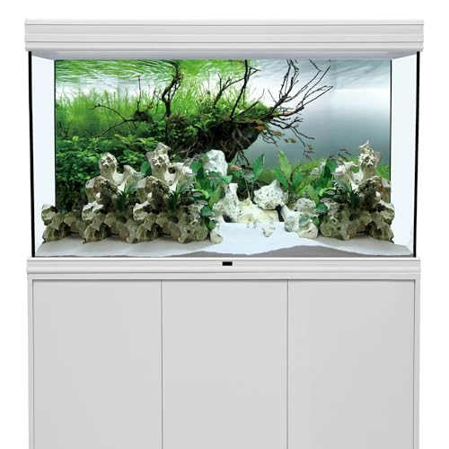 AWERT 30x12 inches Branches Fish Tank Background Seaweed Aquarium Background River Bed & Lake Aquarium Background Vinyl Background - size: 30x12in/75x30cm
