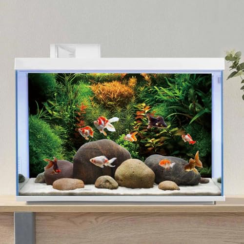AWERT 48x24 inches Aquarium Background Seagrass Aquarium Background Aquatic Plant River Bed & Lake Fish Tank Background Vinyl Background - size: 48x24in/120x60cm