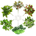 PINVNBY Reptile Terrarium Plants Hanging Artificial Lizards Habitat Climbing Decorations with Suction Cup Pets Tank Fake Green Plastic Ornament for Amphibians Bearded Dragons 6PCS…