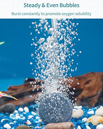 Pawfly Aquarium Air Stone Disc Bubbler 1.5 Inch Bubble Release Tool Round Oxygen Diffuser for Nano Air Pumps Fish Tanks Buckets Small Ponds and DWC Reservoirs, 8 Pack - color: 8 Pack