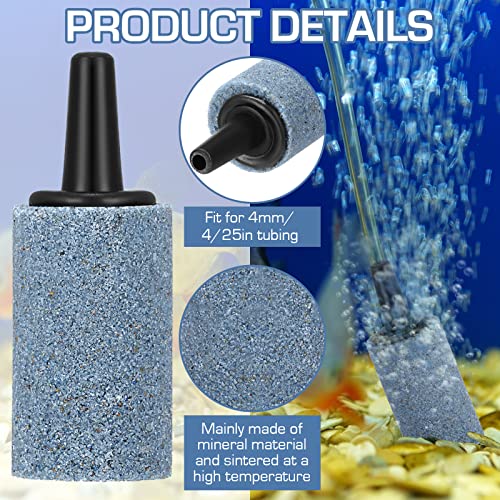 Irenare 100 Pieces 1 Inch Air Stone Cylinder Air Pump Aquarium Air Stone Accessories Aerator Diffuser for Small Buckets Nano Fish Tank Hydroponics