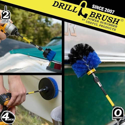Boat Cleaning Supplies - Hull Cleaning Brush Set - Marine Equipment Cleaning Brush - Fishing Boat Scrubbing - Pond Scum Remover - Barnacle Removing Tool - Aquatic Cleaning Brushes - Tank Cleaning Set - color: Blue