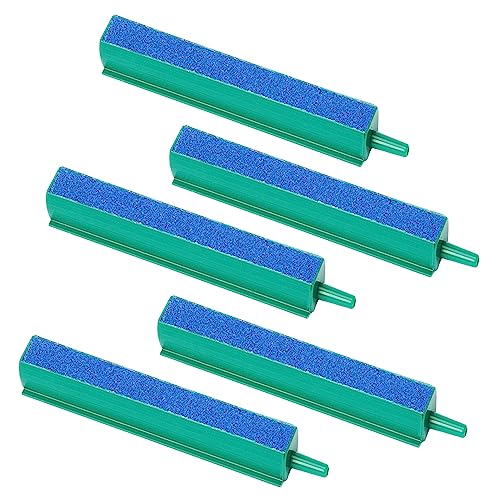 4 Inch Aquarium Air Stone Bar 5 Pcs Bubble Release Mineral Airstones for Pumps for Your Fish Tank Oxygenation Needs - color: Blue, size: 4 Inch