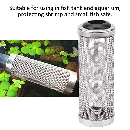 Aquarium Filter Cover, Stainless Steel Intake Strainer Fish Shrimp Cover Filter Guard Fish Shrimp Mesh Aquarium Intake Filter Mesh for Shrimp and Fish(12mm) - size: 12mm