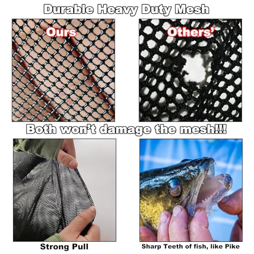 Aventik Floating Fish Basket Mesh Net Cage for Live Bait Storage Fish Raising Kayak Fishing Accessories 15.7in/40cm Height - size: 4.2 GAL-6*6*35.4inch